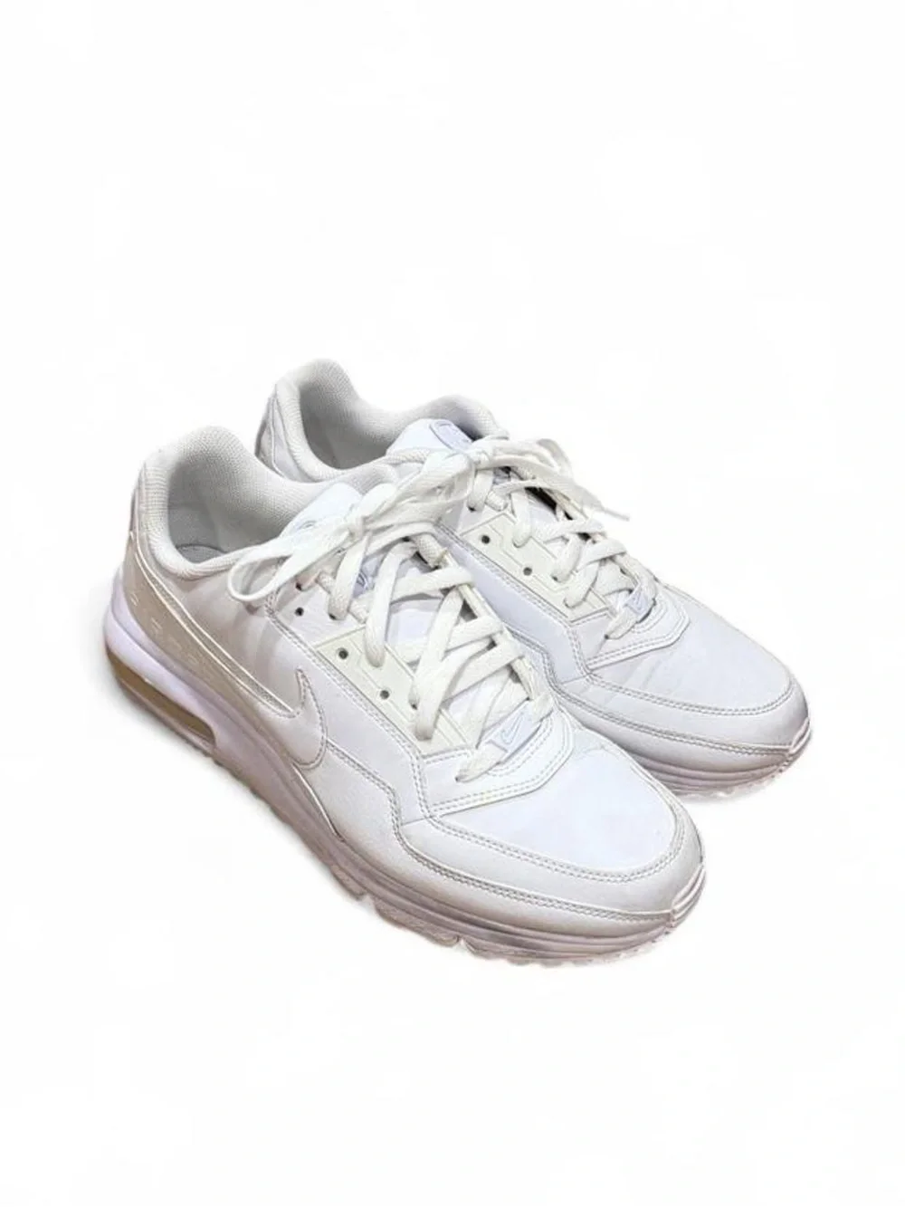 Nike Air Max LTD 3 Triple White Leather Sneakers Y2K 11.5